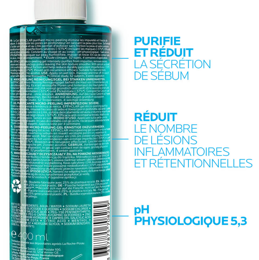 La Roche Posay Effaclar Gel Purifiant Micro-peeling 200ml