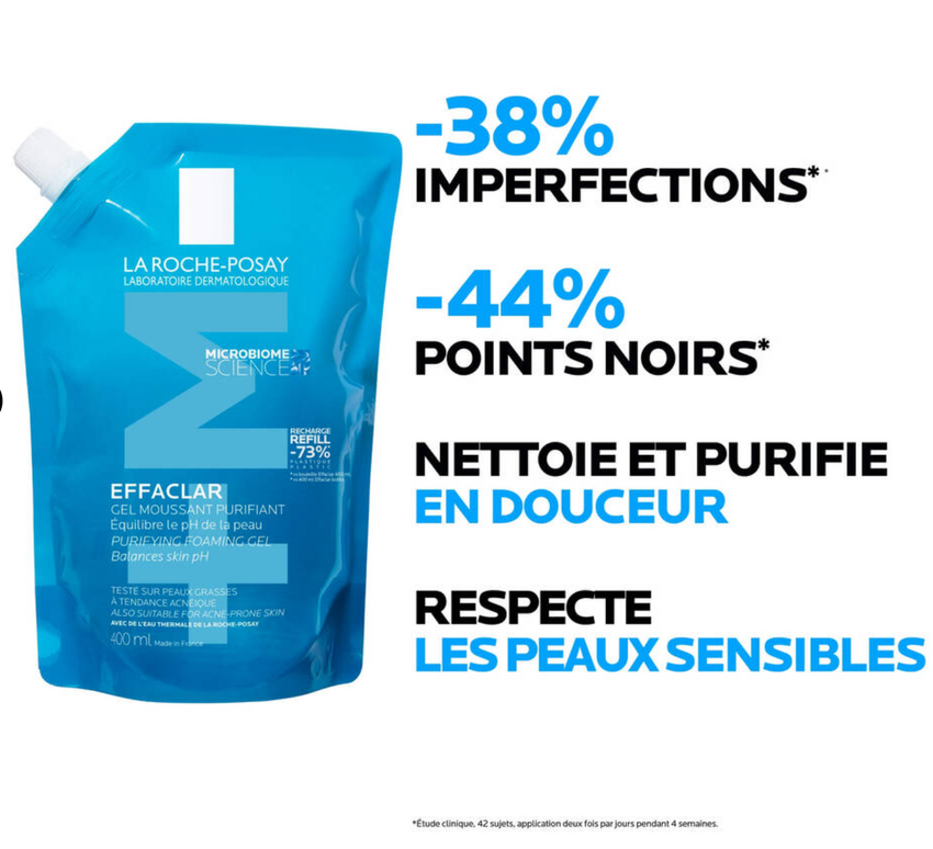 La Roche Posay Effaclar Gel Moussant Recharge Refill 400ml