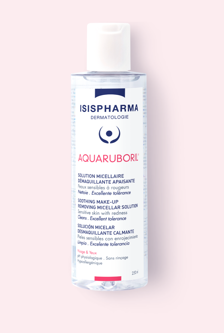 Isispharma Aquaruboril Solution Micellaire Demaquillante Apaisante 250ml