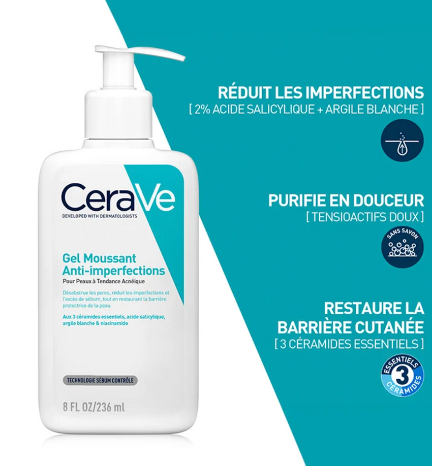 Cerave Gel Moussant Anti-imperfections