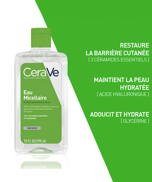 Cerave Eau Micellaire Hydratante Peau Normale A Sèche 295ml