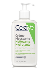 Cerave Crème Moussante Nettoyante Hydratante Peaux Normales à Sèches 236ml