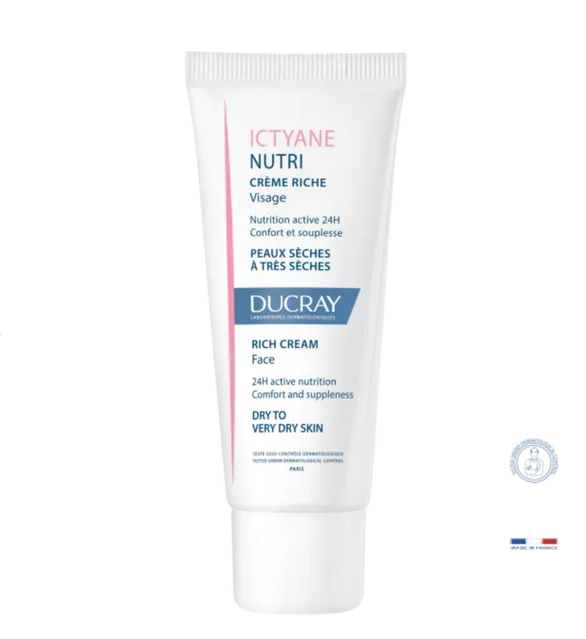 Ducray Ictyane Nutri Crème Riche Peaux Sèches à Très Sèches 40ml