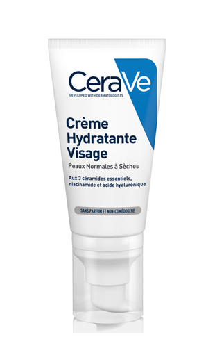 Cerave Crème Hydratante Visage Peaux Normales à Sèches 52ml
