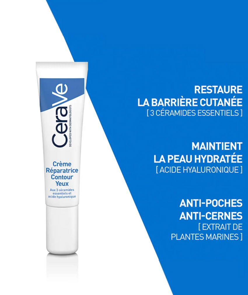 Cerave Crème Yeux Anti-cernes Et Anti-poches 14ml