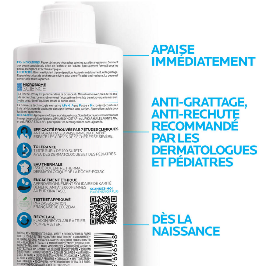 La Roche Posay Lipikar Baume Ap+m 400ml