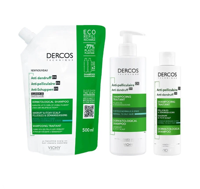 Vichy Dercos Shampoing Anti-pelliculaire Cheveux Normaux 500ml