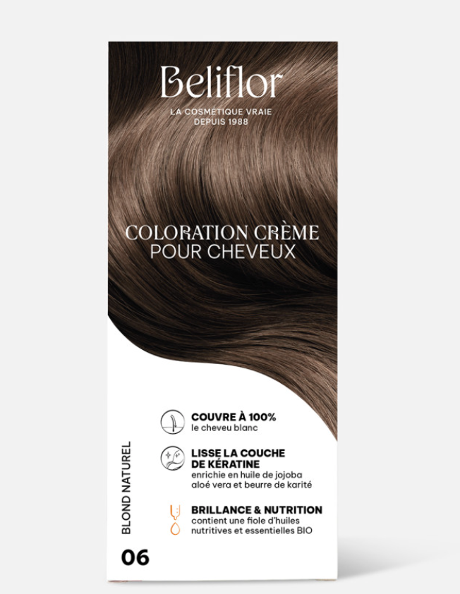 Beliflor Coloration Crème Blond Naturel Numero 06 135ml