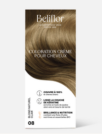 Beliflor Coloration Crème Pour Cheveux Numero 08 Blond Naturel Clair 135ml