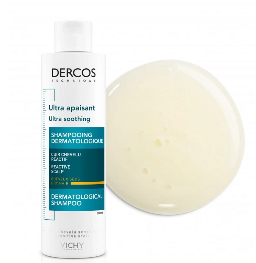 Vichy Dercos Ultra Apaisant Shampooing Sans Sulfate Cheveux Secs 200ml