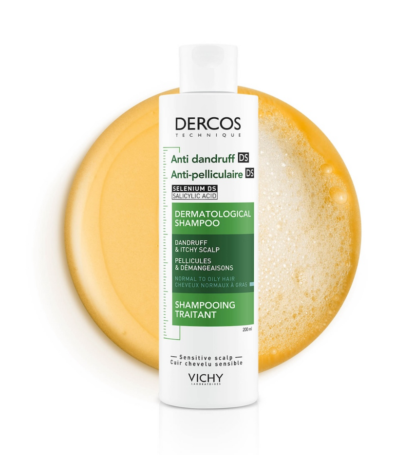 Vichy Dercos Anti-pelliculaire Shampooing Traitant Cheveux Normaux A Gras 200ml