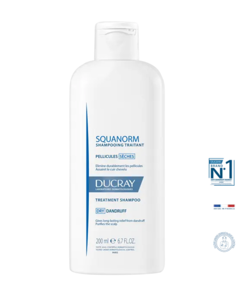 Ducray Squanorm Shampoing Traitant Anti-pelliculaire Pellicules Sèches 200ml