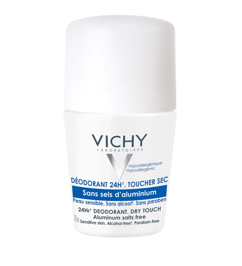 Vichy Deodorant 24h Toucher Sec Sans Sels D'aluminium Roll-on 50ml