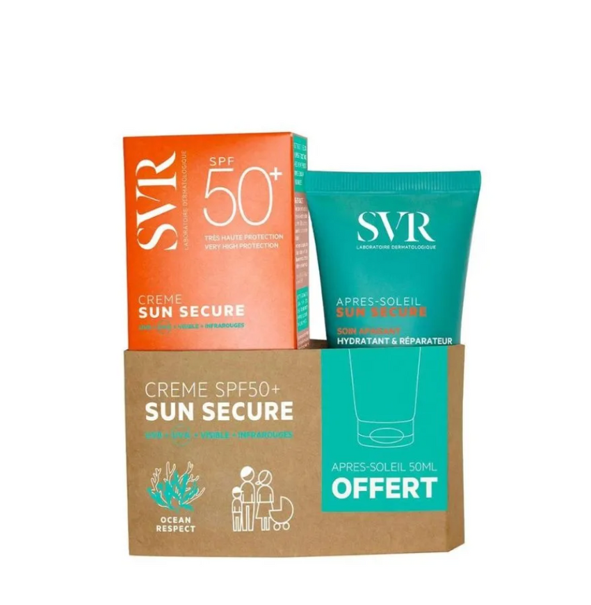 Svr Sun Secure Coffret Crème Spf50+ 50ml + Apres Soleil 50ml Offert