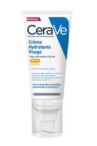 Cerave Crème Hydratante Visage SPF50 Pour Peaux NORMALES À SÈCHES