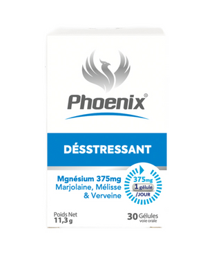 Phoenix Désstressant Magnesium 375mg Boite De 30 Gelules