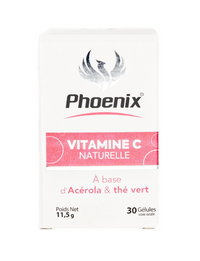Phoenix Vitamin C Naturel à base d'Acerola Boite De 30 Gelules