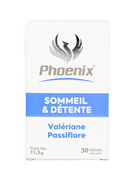 Phoenix Sommeil Detente Valeriane Passiflore Boite De 30 Gelules