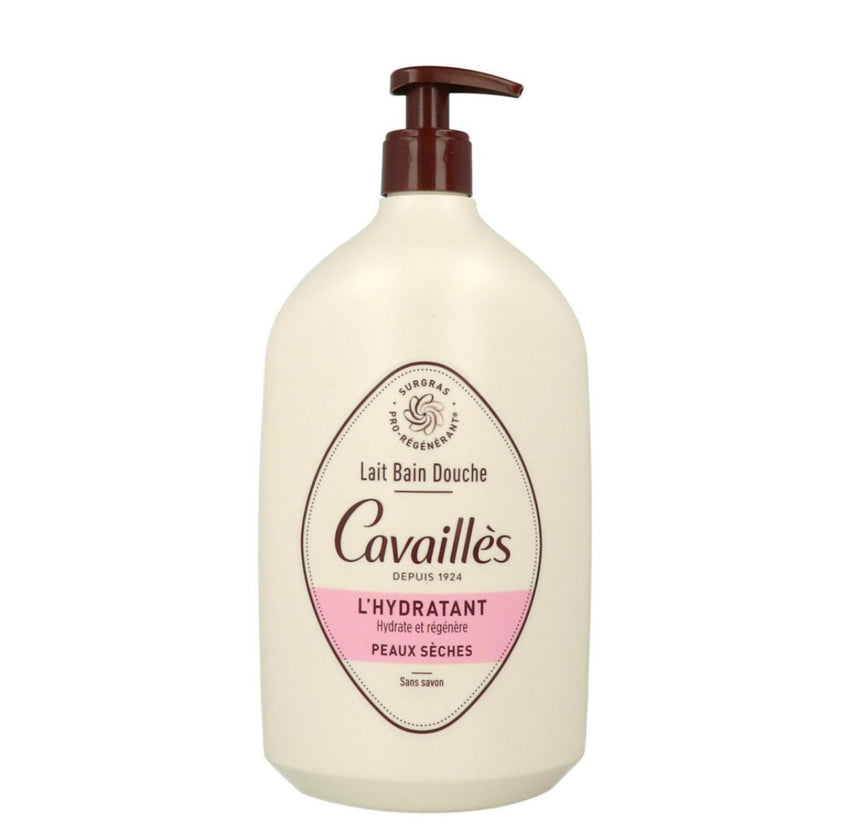 Roge Cavailles Lait Bain Et Douche Surgras Actif Hydratant Peaux Sèches 1L